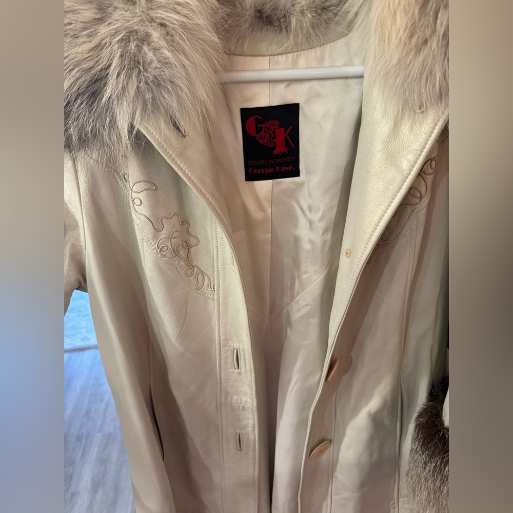 Odyssey in fashion GEORGIE KAYE leather trench